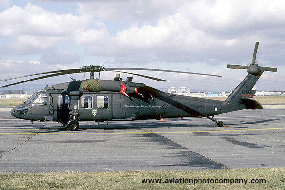 US Army 357th Medical Detachment Sikorsky UH-60A Blackhawk 87-24583 at Rhein Main (1988)