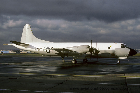US Navy VP-45 Lockheed P-3C Orion 158573 at Rhein Main (1987)