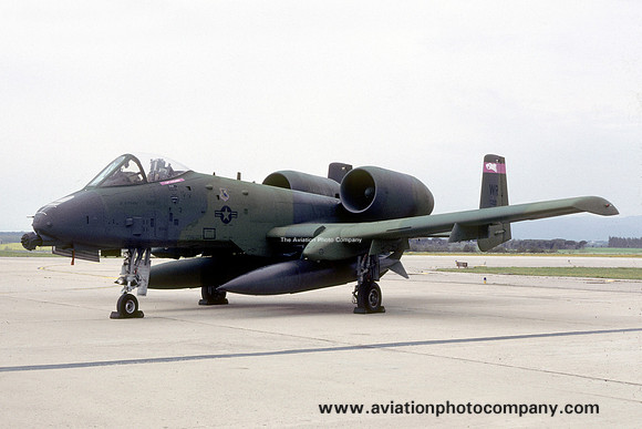 USAF 81st Tactical Fighter Wing 78th Tactical Fighter Squadron Fairchild A-10A Thunderbolt 79-0221/WR (1986)