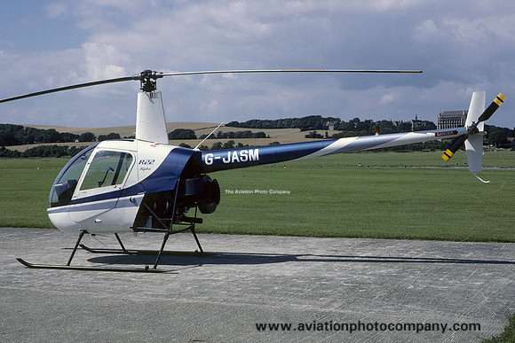 Robinson R-22 Alpha G-JASM at Shoreham (1985)