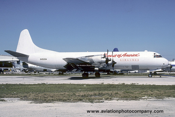 Spirit of America Airlines Lockheed Electra N402GN (1986)