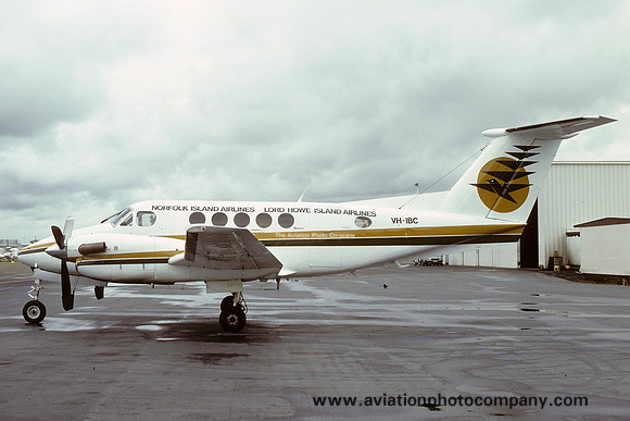 Norfolk Island Airlines/Lord Howe Island Airlines Beech King Air 200 VH-IBC (1984)