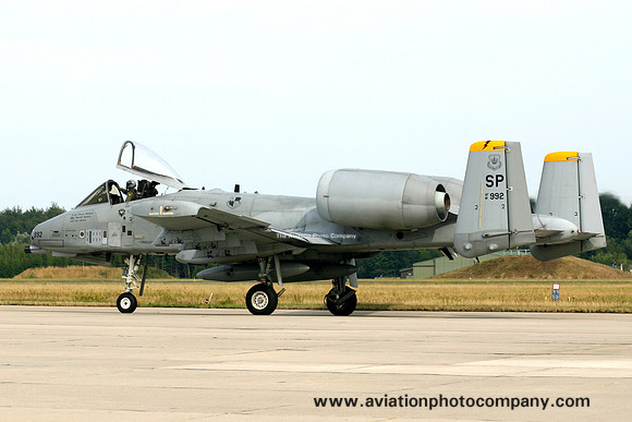 USAF 52nd Fighter Wing 81st Fighter Squadron Fairchild A-10A Thunderbolt 81-0992/SP (2006)