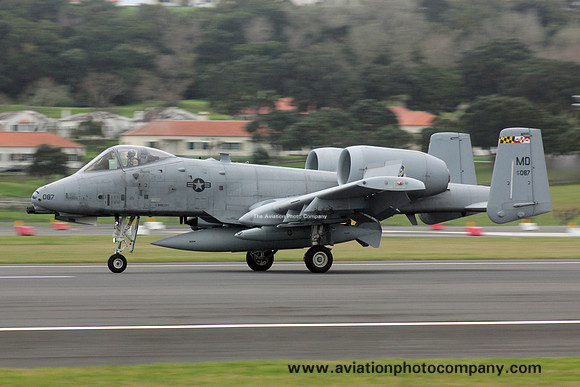 USAF Maryland Air National Guard 104th Fighter Squadron Fairchild A-10C Thunderbolt 79-0087/MD at Lajes (2017)
