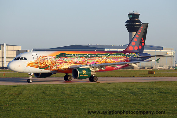 Brussels Airlines Airbus A320-214 OO-SNF at Manchester IAP (2017)