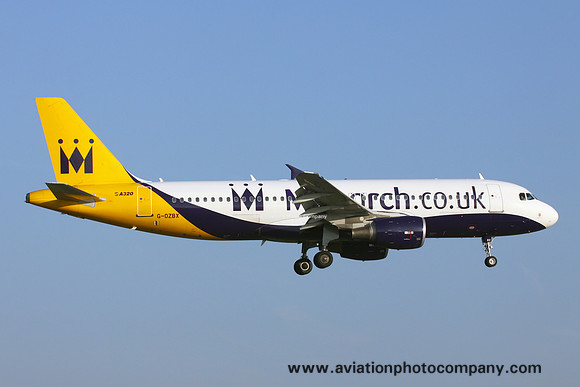 Monarch Airlines Airbus A320-214 G-OZBX at Manchester IAP (2017)