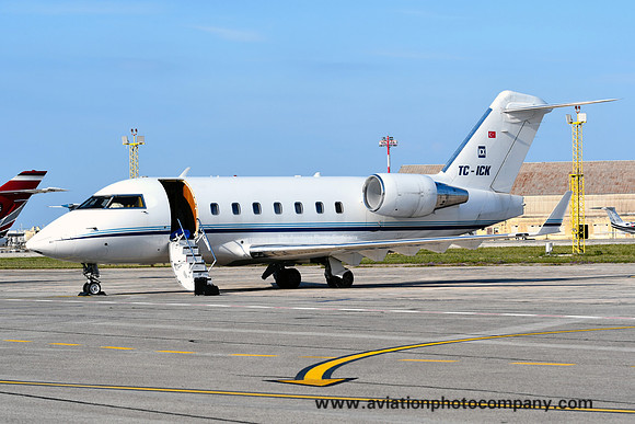 Tarkim Havacilik Bombardier CL-604 Challenger TC-ICK at Malta Luqa (2017)