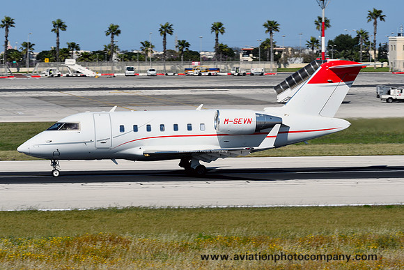 Persimmon Trading Ltd Bombardier CL-605 Challenger 605 M-SEVN at Malta Luqa IAP (2017)