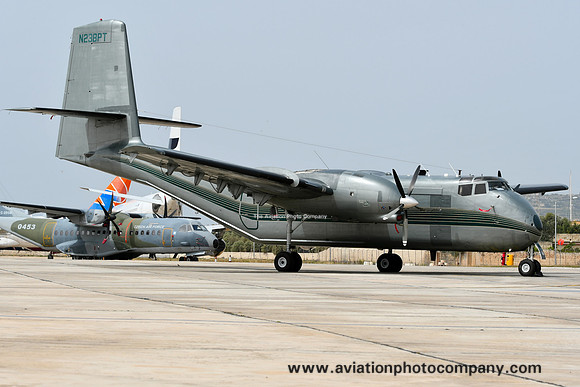 Pen Aviation Turbo Caribou (DHC-4) N238PT at Malta Luqa IAP (2017)