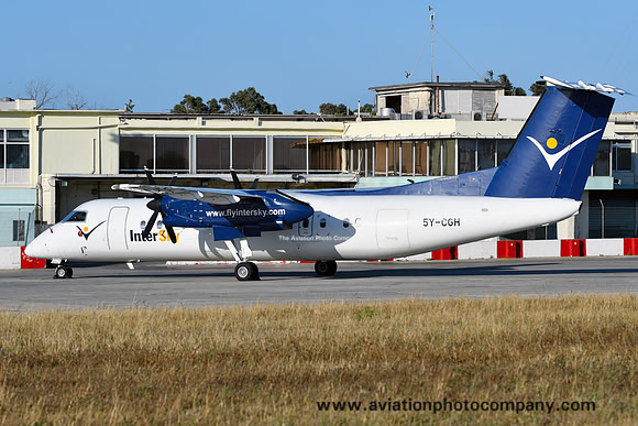 Intersky DHC-8-311 5Y-CGH at Malta Luqa IAP (2017)