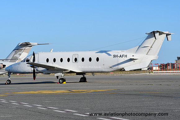 Medavia Beech 1900D 9H-AFH at Malta Luqa IAP (2017)