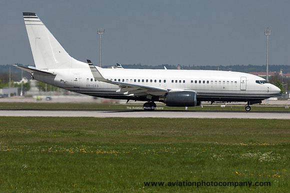 Sino Jet Management Boeing 737-7JB (BBJ) VP-CKG at Munich (2017)