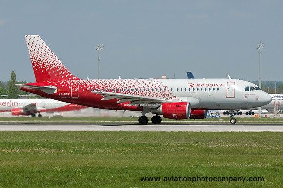 Rossiya Airlines Airbus A319-111 VQ-BCP at Munich (2017)