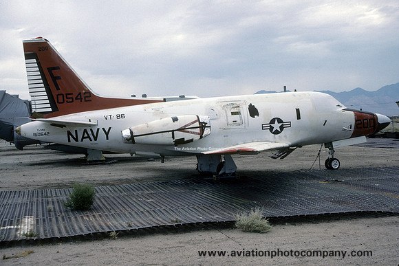 US Navy North American T-39A Sabreliner 150542/F-200 stored at China Lake (1991)