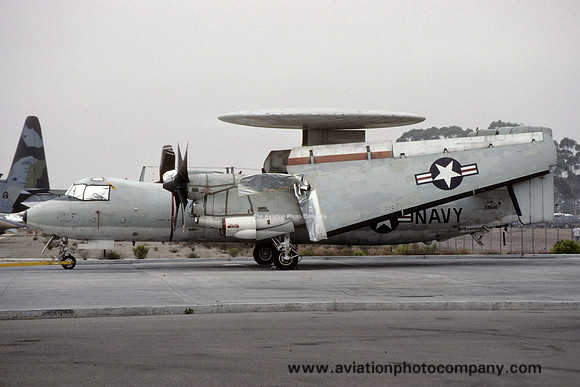 US Navy Grumman E-2C Hawkeye 158646 stored at Miramar (1991)