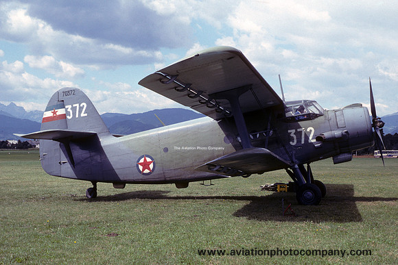 Yugoslavian Air Force Antonov An-2 70372 (1990)