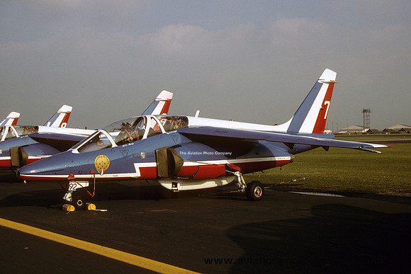 French Air Force Patrouille de France Dassault Alpha Jet E92/7 (1991)