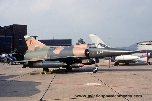 Belgian Air Force 3 Wing 8 Sml Dassault Mirage 5BA BA-08 (1991)