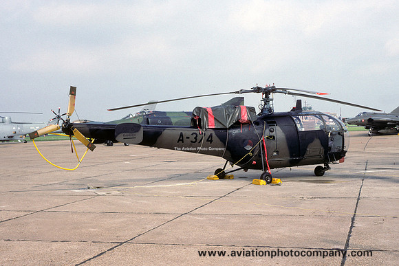 Dutch Air Force 298 Squadron Sud Alouette III A-374 (1991)