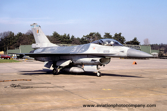 Belgian Air Force 1 Wing 349 Sml GD F-16A Fighting Falcon FA-25 (1991)
