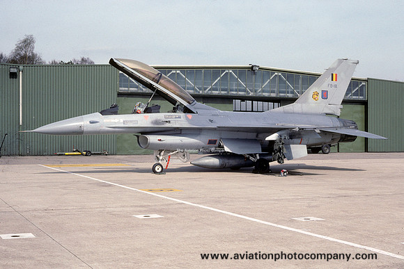 Belgian Air Force 10 Wing 31 Sml GD F-16B Fighting Falcon FB-18 (1991)