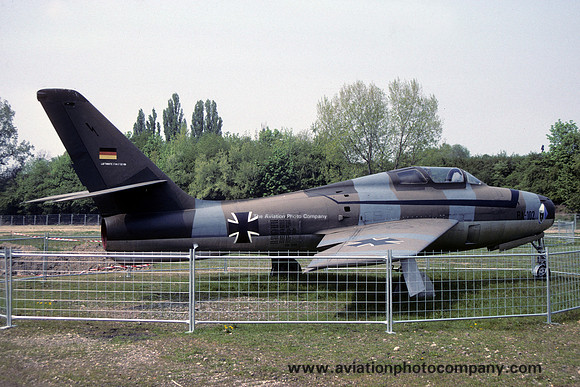 West German Air Force Republic F-84F BA-102 displayed at Speyer (1991)