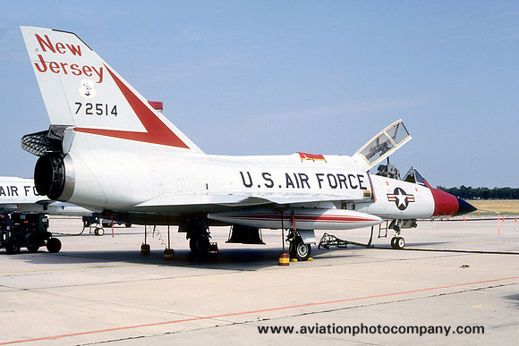 USAF New Jersey Air National Guard 119th Fighter Interceptor Squadron Convair F-106A Delta Dart 57-2514 (1987)