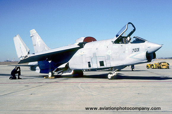 US Navy VFP-206 Chance RF-8G Crusader 145633/AF-703 (1987)
