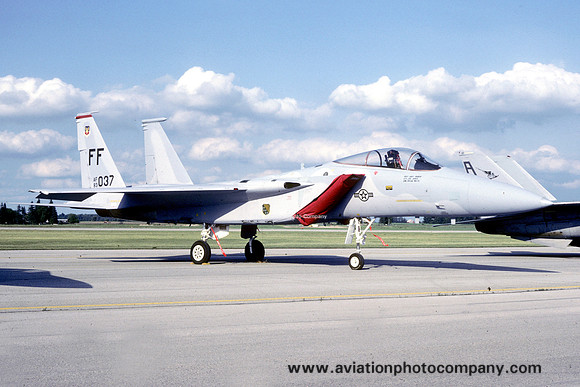USAF 1st Tactical Fighter Wing 71st Tactical Fighter Squadron McDonnell Douglas F-15C Eagle 83-0037/FF (1987)
