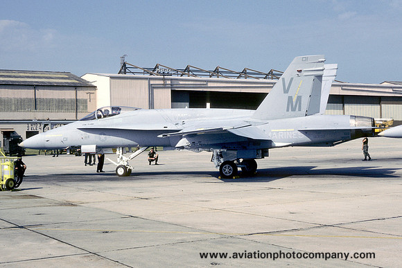 US Marines VMFA-451 McDonnell Douglas F/A-18A Hornet 163132/VM-01 (1987)