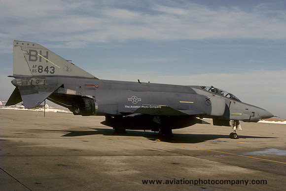 USAF Alabama Air National Guard 106th Tactical Reconnaissance Squadron McDonnell RF-4C Phantom 65-0843/BH (1987)