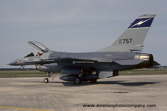 USAF Florida Air National Guard 159th Fighter Interceptor Squadron GD F-16A Fighting Falcon 81-0757 (1987)