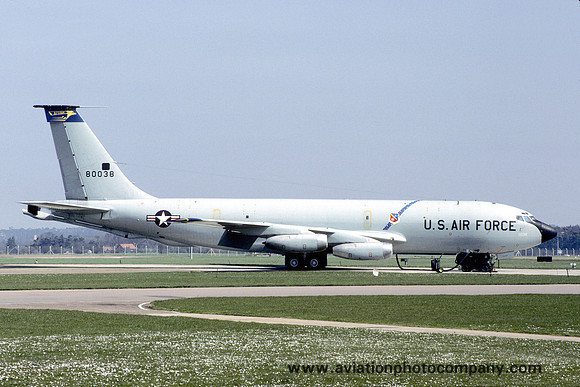 USAF 379th Bomb Wing Boeing KC-135A Stratotanker 58-0038 at RAF Mildenhall (1988)