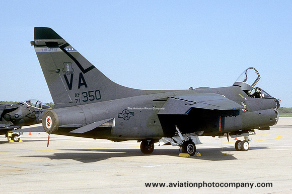 USAF Virginia Air National Guard 149th Tactical Fighter Squadron LTV A-7D 71-0350/VA (1988)