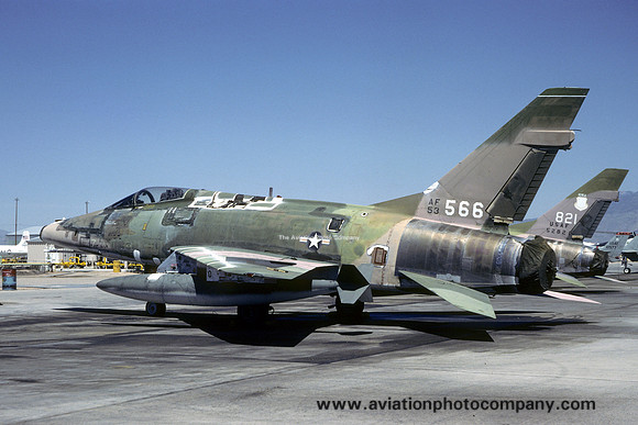 USAF North American F-100D Super Sabre 55-3566 at MASDC Davis Monthan (1981)