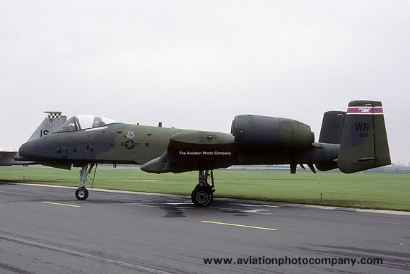 USAF 81st Tactical Fighter Wing 78th Tactical Fighter Squadron Fairchild A-10A Thunderbolt 81-0952/WR (1988)