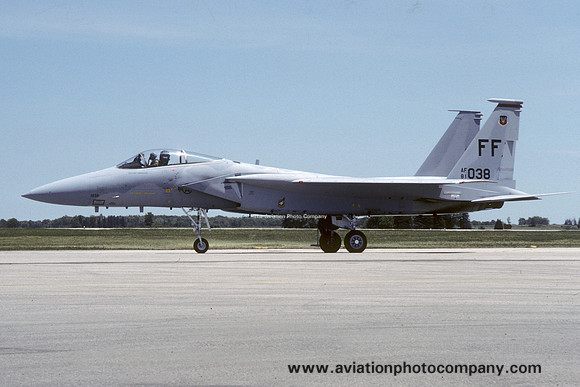 USAF 1st Tactical Fighter Wing 71st Tactical Fighter Squadron McDonnell Douglas F-15C Eagle 81-0038/FF (1988)