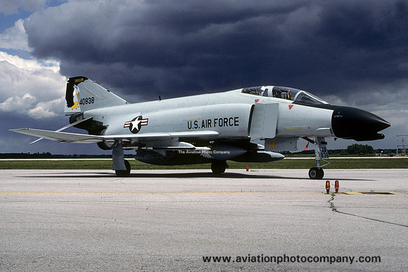 USAF Oregon Air National Guard 114th Tactical Fighter Squadron McDonnell F-4C Phantom 64-0838 (1988)