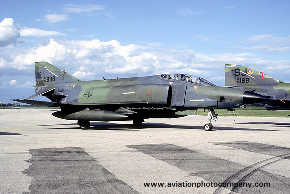USAF Nebraska Air National Guard 173rd Tactical Reconnaissance Squadron McDonnell RF-4C Phantom 64-0998 (1988)
