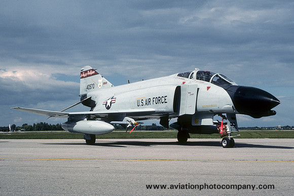 USAF North Dakota Air National Guard 178th Fighter Interceptor Squadron McDonnell F-4D Phantom 64-0970 (1988)