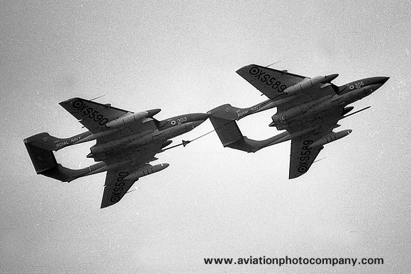 Royal Navy 892 Squadron De Havilland Sea Vixen FAW.2s XS589 and XS590 (1966)