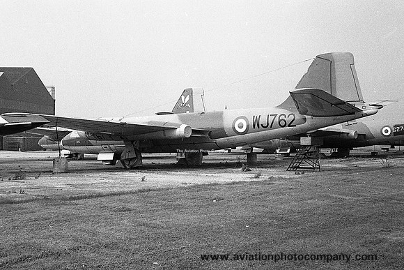 RAF English Electric Canberra B.15 WJ762 stored at Samlesbury (1970)
