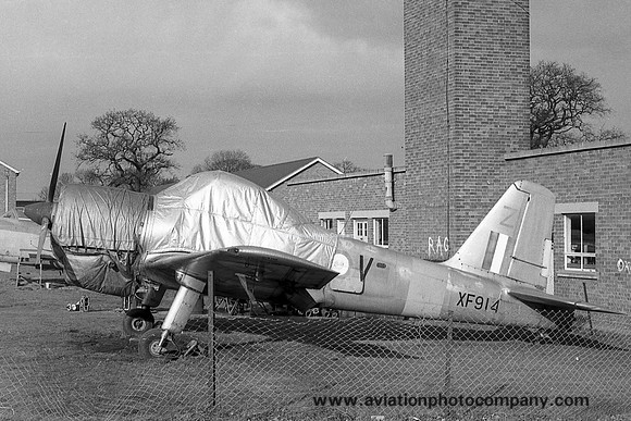 RAF Percival Provost T.1 XF914 at the Flint Technical School (1964)