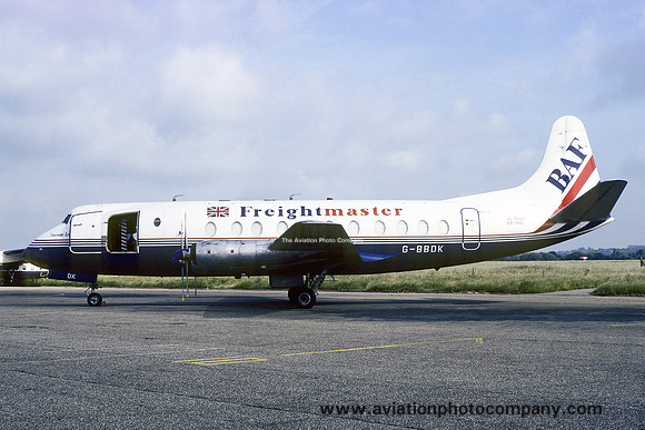 BAF Freightmaster Vickers Viscount G-BBDK (1985)