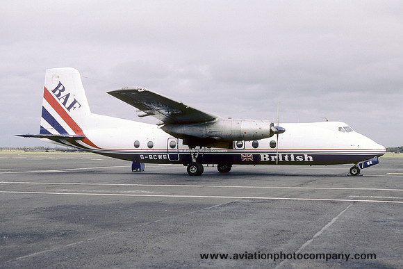 British Air Ferries Handley Page Herald G-BCWE (1985)