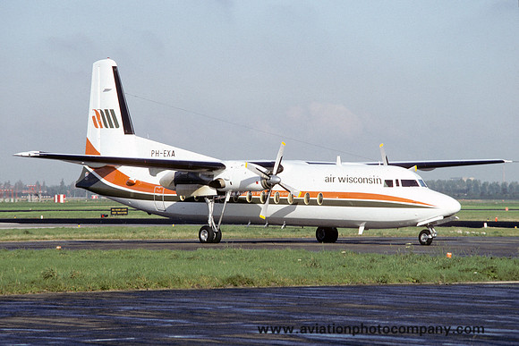 Air Wisconsin Fokker F-27-500 Friendship Ph-EXA (1985)