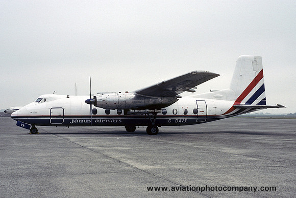 Janus Airways Handley Page Herald G-BAVX (1985)