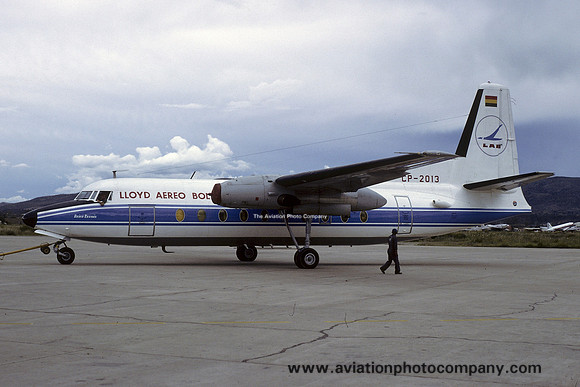 LAB - Lloyd Aereo Boliviano Fokker F-27-200 Friendship CP-2013 (1986)