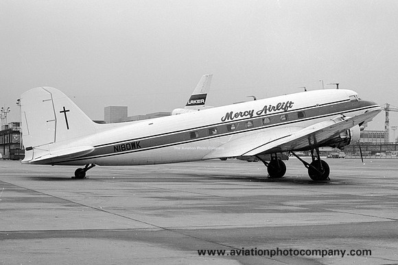 Mercy Airlift Douglas DC-3 N180WK (1975)