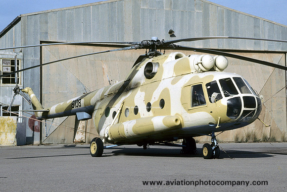 Libyan Air Force Mil Mi-8 8108 at LAVEX Mitiga (2007)